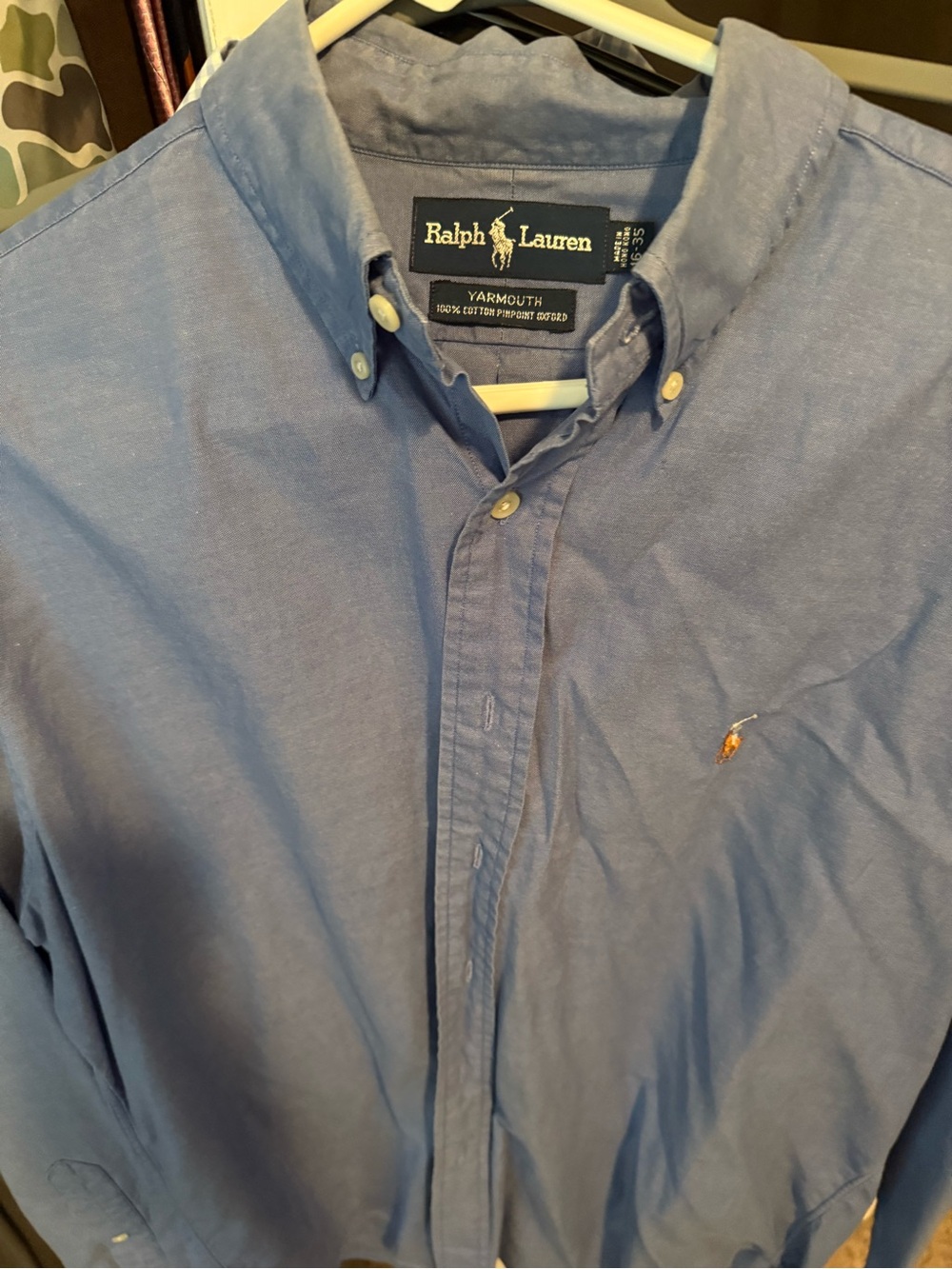 Ralph Lauren Light Blue Button-Down Oxford Shirt